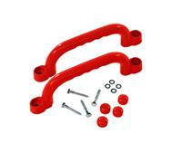 MotiveTech Poignée d'escalade pour Enfants Prise Moulée Barre de Sécurité Poignée de Soutien Adaptée au Développement Physique Cabane Extérieure Parcours de Motricité, Rouge