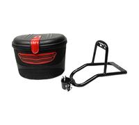 MotiveTech Porte-Bagages Arrière pour Électrique Support Panier Structure Stable Acier Montage Direct Installation Facile Adapté Emploi Urbain Course, avec Panier