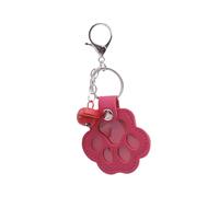 MotiveTech Porte-clés Commémoratif Bocal pour Cendres Gardien de Souvenirs Contenant à Poils en PU Doux avec Motif de Patte Adapté pour Honorer un Animal Disparu, Rose Rouge