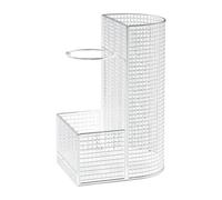 MotiveTech Porte-parapluie Multifonction, Robuste et Pratique, avec Drainage, pour Café, Maison et Couloir, Blanc