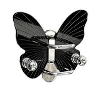 MotiveTech Porte-peigne à Crochet Multifonctionnel et Tendance, Support pour Brosses à Cheveux En Acrylique En Forme de Papillon, Organisateur de Peignes et Prés, Sans Décor Brillant