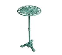 MotiveTech Porte-Plante en Fonte Stable Support à Plantes sur Pied Rétro Support Fleurs Plateau Ajré pr Balcon, Patio, Entrée, Vert