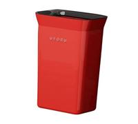 MotiveTech Poubelle, Conteneur à Déchets Pratique et élégant, à Ouverture Par Le Haut, Idéale pour Les Chambres D'étudiants, La Cuisine, Le Garage et La Mais, Rouge