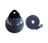 MotiveTech pour avec Corde de 1,5 M, Accessoire Multifonctionnel, Boule pour, Marin pour Ancrage et Amarrage, Corde Bleue