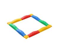 MotiveTech Poutre D'équilibre pour Enfants, Blocs D'équilibre D'intérieur et D'extérieur, Jouets éducatifs, Tremplins avec Parcours D'obstacl, 12 pièces arc-en-ciel