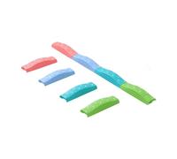 MotiveTech Poutre D'équilibre pour Enfants, Blocs D'équilibre D'intérieur et D'extérieur, Jouets éducatifs, Tremplins avec Parcours D'obstacl, 4 pièces colorées