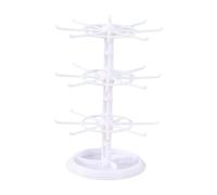 MotiveTech Présentoir à Bijoux Porte-Bracelets Rangement pour Joncs et Support pour Clés Organisateur Vertical en Polystyrène Convient pour La Maison et La Bouti, Blanc