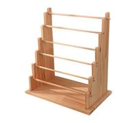 MotiveTech Présentoir à Bracelets en Bois, Corde à Cheveux, Présentoir à Montres, Rangement à Bijoux pour Vitrine, Maison, sur, 6 Couches