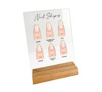 MotiveTech Présentoir de Manucure pour Salon de Manucure, Présentoir de Vernis à Ongles, Tableau D'affichage de Conseils pour La Pratique Des Ongles