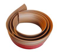 MotiveTech Profilé de Jonction de Sol de 2 M, Profilé Stratifié Découpable, Garniture de Bord de Porte pour Seuils Recouverts de Moquette, Rampes D'accès, Texture de Bois Jaune