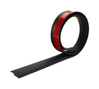 MotiveTech Profilé de Jonction de Sol de 2 M, Profilé Stratifié Découpable, Garniture de Bord de Porte pour Seuils Recouverts de Moquette, Rampes D'accès, Noir