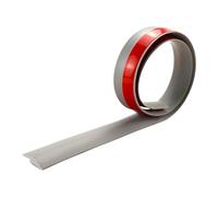 MotiveTech Profilé de Jonction de Sol de 2 M, Profilé Stratifié Découpable, Garniture de Bord de Porte pour Seuils Recouverts de Moquette, Rampes D'accès, Gris