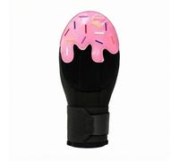 MotiveTech Protège Main Gants de Glisse Baseball Softball Garde Main Paume Antidérapante Coque Arrondie Doigts Libres Sangle Poignet Réglable Matériaux Néoprène, Noir Et Rose, Adulte