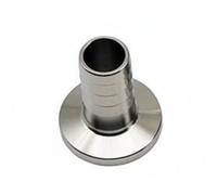 MotiveTech Raccord de Tuyau Connecteur Embout Cannelé Bride Trois Boulons Acier Inox Montage Solide Hygiénique pour Fluides, Diamètre Extérieur Du Tuyau 14mm, Diamètre De La Pince 25.4mm Non Standard