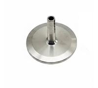 MotiveTech Raccord de Tuyau Connecteur Embout Cannelé Bride Trois Boulons Acier Inox Montage Solide Hygiénique pour Fluides, Diamètre Extérieur Du Tuyau 10mm, Diamètre De La Pince 50.5mm