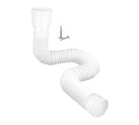 MotiveTech Rallonge de Descente de Gouttière Rétractable de 47 à 150 Cm pour L'évacuation Des Eaux Pluviales, Flexible pour Une Utilisation Extérieure, blanc