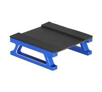 MotiveTech RC Voiture Station Réparation Plateforme Support Maintenance Aluminium Fibre Carbone Caoutchouc Convient pour Ajustements Voitures RC Hobby Atelier, Bleu