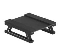 MotiveTech RC Voiture Station Réparation Plateforme Support Maintenance Aluminium Fibre Carbone Caoutchouc Convient pour Ajustements Voitures RC Hobby Atelier, Noir