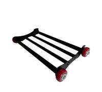 MotiveTech Re D'exercice Abdominal Non Pliable Compact Re Abdominale à Quatre Res Polyvalent Appareil Gainage Cadre Tubulaire pr Sportifs