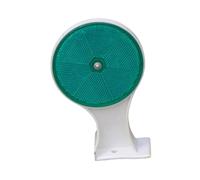 MotiveTech Réflecteur de Chaussée Rond Marqueur Réfléchissant Panneau D'Avertissement pour Sécurité Routière Utilisable sur Barrières Béton Piétons Minière, Rouge et Vert