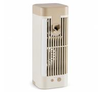 MotiveTech Refroidisseur D'air par Évaporation Compact Refroidisseur d’air Personnel Évaporatif Mini Climatiseur pour Étudiants, Dortoir, 2400mah
