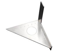 MotiveTech Règle Triangulaire à Onglet 45/90 Degrés pour Menuiserie En Acier Inoxydable