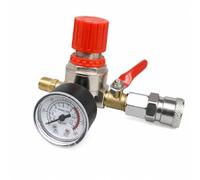 MotiveTech Régulateur avec Bouton Réglage Précis Vanne Régulation Pneumatique Stable Vanne Régulation Pression pour Mécaniciens, Atelier, 3-Hole Valve SET B