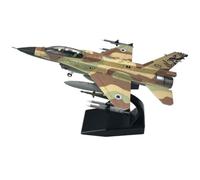 MotiveTech Réplique d'avion F-16I Maquette Jet Militaire Modèle Miniature Avion de Chasse Objet de Vitrine Alliage Métal Échelle 1/72 sur Socle Adaptée au Bureau