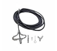MotiveTech Ressort Nettoyage Canalisation Flexible Tige Flexible Chaîne Métallique Manutention Simple Poursuite Obstructions Efficace Adapté au Travail des Plombiers Entretien, 5M