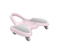 MotiveTech Roue Abdominale Appareil Abdos Rouleau Gainage Planche à Roulettes Polyvalente Quatre Roues pour Équilibre Confort Eva Anti Transpiration Mouvement, Array, Rose Et Gris