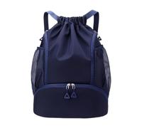 MotiveTech Sac à Dos Cinch pour Hommes et Femmes, Résistant à l'eau, pour Une Utilisation en Extérieur, Bleu Foncé