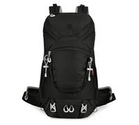 MotiveTech Sac à Dos de Randonnée Sac à Dos Trekking Sac de d'Aventure en Nylon Déperlant avec Ceinture Ventrale et Dos Aéré Rangement Efficace Adapté aux, Array, Noir