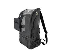 MotiveTech Sac à Dos pour Concentrateur Portable Sac d'Oxygène Étui Housse Transport Respiratoire Structure en Polyester avec Dos Rembourré Observation Facile, Noir, Noir, 10cm 21cm 36cm