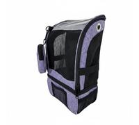 MotiveTech Sac à Dos pour Concentrateur Portable Sac d'Oxygène Étui Housse Transport Respiratoire Structure en Polyester avec Dos Rembourré Observation Facile, Violet, Violet, 10cm 21cm 36cm