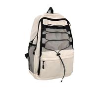 MotiveTech Sac à Dos Sportif Multifonction Universitaire Sac de Léger avec Poches Zippées Matériaux Robustes Compartiment Principal Spacieux Adapté à L'Éc, Blanc