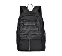 MotiveTech Sac à Dos Sportif Multifonction Universitaire Sac de Léger avec Poches Zippées Matériaux Robustes Compartiment Principal Spacieux Adapté à L'Éc, Noir