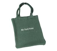 MotiveTech Sac Au Crochet pour Femme, Sac Tissé pour Aller Au Travail, Faire Un Pique-Nique Ou Profiter du Temps, Vert