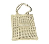MotiveTech Sac Au Crochet pour Femme, Sac Tissé pour Aller Au Travail, Faire Un Pique-Nique Ou Profiter du Temps, Jaune