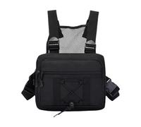 MotiveTech Sac de Poitrine pour Homme, Léger et Respirant, Sac à Dos de Sport de Plein Air, Sac de Pêche de Fitness, Noir