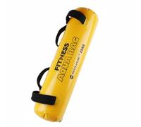 MotiveTech Sac d'Entraînement en Eau Poids Ajustable Poche de Musculation Sac de Poids Ballon d'Instabilité Tissu Maillé PVC Épais 09 Mm Compact Une Fois Vidé, Jaune