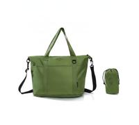 MotiveTech Sac Déplacement Pliable Pochette Rangement Sac Fourre-Tout Pliable Fermeture Zippée Tote Rectangulaire, Array, Vert Forêt