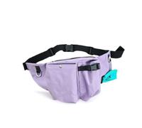 MotiveTech Sacoche Banane avec Distributeur Sacs Compact Pochette à Friandises avec Anneaux en D Réfléchissant Sac Banane Anneaux en D pour Parc, Array, Violet