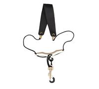 MotiveTech Sangle de Saxophone Harnais Saxophone Alto Rembourrage Souple Attache Réglable Accessoire Pratique Adaptée Aux Adultes Enfants Musicien Amateur, Doré