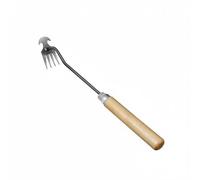 MotiveTech Sarcloir Râteau Multifonctionnel Sarcloir Manuel Double Usage Houe de Désherbage à Dents pour Jardiniers, Jardin, Parterre de Légumes, Ferme , 1 PC , Binette Demi-Ronde