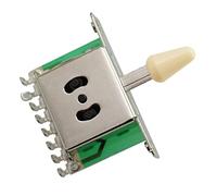 MotiveTech Sélecteur de Positions Interrupteur pour Guitare Électrique avec Embout En Alliage de Zinc et Adapté à L'Instrument à Cordes Musique Répar, Crème