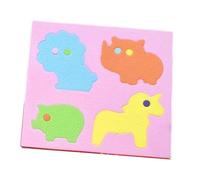 MotiveTech Shape Puzzle Jouet de Motricité Fine En Mousse EVA Puzzle D'Apprentissage Des Formes Tapis de Sol Éducatif pour Bébé Adapté à La Chambre D'Enfant Écol, Animal