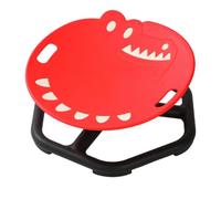 MotiveTech Siège Rotatif en Forme Crocodile Multisensoriel Chaise Sensorielle Rotative Stable Fauteuil Pivotant Assise Encastrée pr Chambre d'enfant, Rouge
