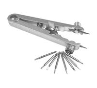 MotiveTech Spring Bar Plier Ensemble D'Accessoires pour Montre Pince Démontable à Barre Ressort Outil de Réparation de Bracelet Kit de Remplacement de Broche en, Argent