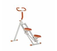 MotiveTech Stair Climbing Machine Appareil de Vertical Climber Machine Cardio Intensif Impact Limité à 45 Degrés Protection Genoux Résistance Ajustable Design, Orange, Compteur 3e Gén