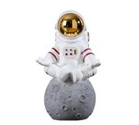 MotiveTech Statue D'astronaute Polyvalent Statute | Méditation, Robuste, Décoration, pr Salon, Bureau, Or